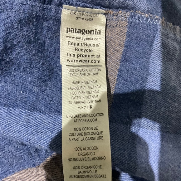 PATAGONIA FJORD MIDWEIGHT LS WOMENS FLANNEL SHIRT 2023 Size large - Picture 6 of 10